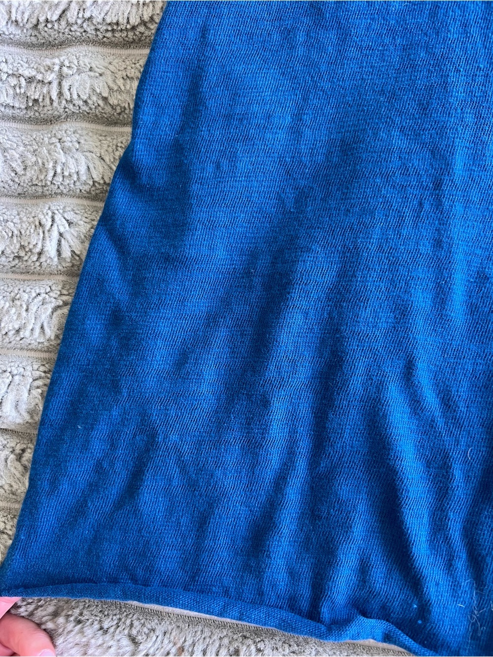 Faherty Women's Sunwashed Slub Muscle Tank Blue Size M - Picture 3 of 8